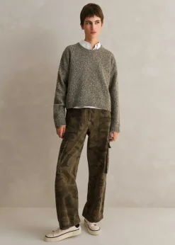 Sale ME+EM Alpaca Wool Perfect Country Jumper + Snood Bright Olive Moulin
