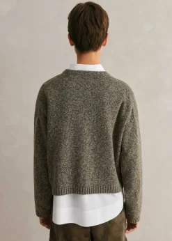 Sale ME+EM Alpaca Wool Perfect Country Jumper + Snood Bright Olive Moulin