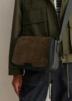 New ME+EM Angled Crossbody Bag Olive/Black