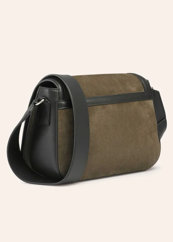 New ME+EM Angled Crossbody Bag Olive/Black
