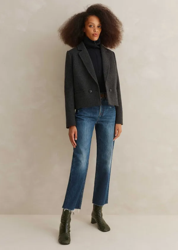 Hot ME+EM Authentic Relaxed Jean Dark Blue Wash