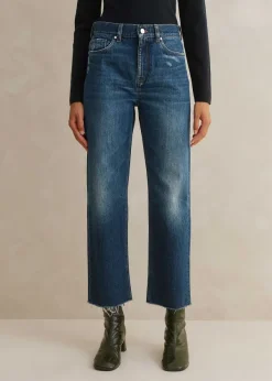 Hot ME+EM Authentic Relaxed Jean Dark Blue Wash