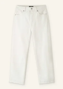 Best ME+EM Authentic Straight Jean White
