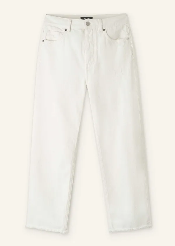 Best ME+EM Authentic Straight Jean White
