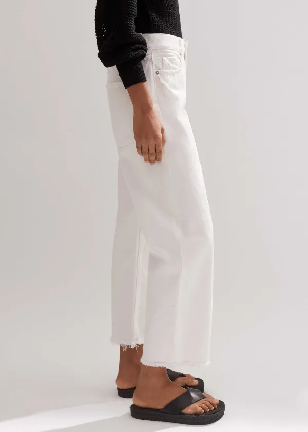 Best ME+EM Authentic Straight Jean White