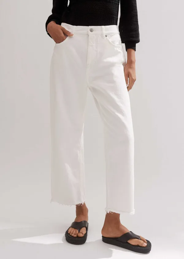Best ME+EM Authentic Straight Jean White