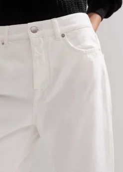 Best ME+EM Authentic Straight Jean White