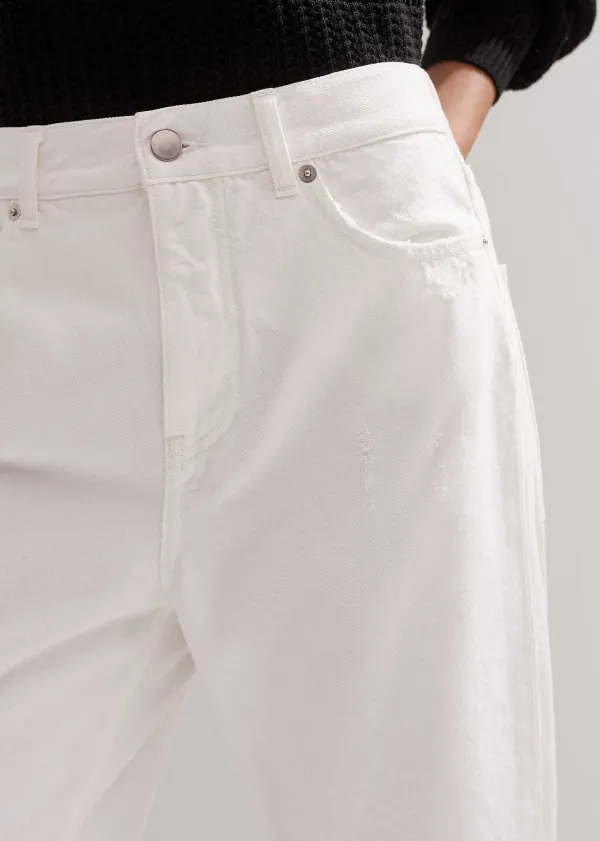 Best ME+EM Authentic Straight Jean White