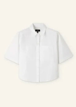 Best ME+EM Boxy Cargo Crop Shirt White
