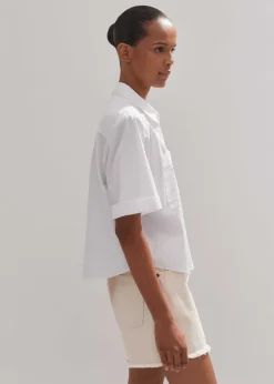 Best ME+EM Boxy Cargo Crop Shirt White