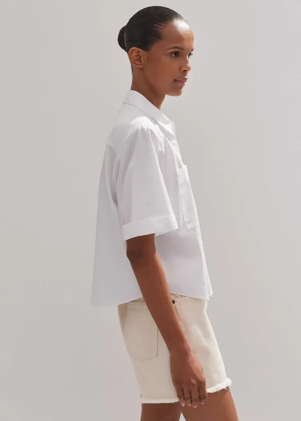 Best ME+EM Boxy Cargo Crop Shirt White