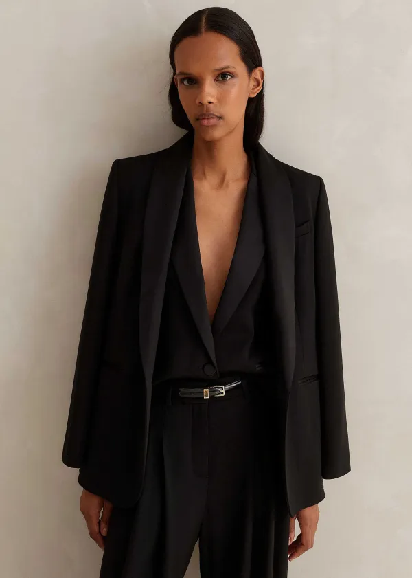 Clearance ME+EM Bracelet Sleeve Forever Tux Jacket Black