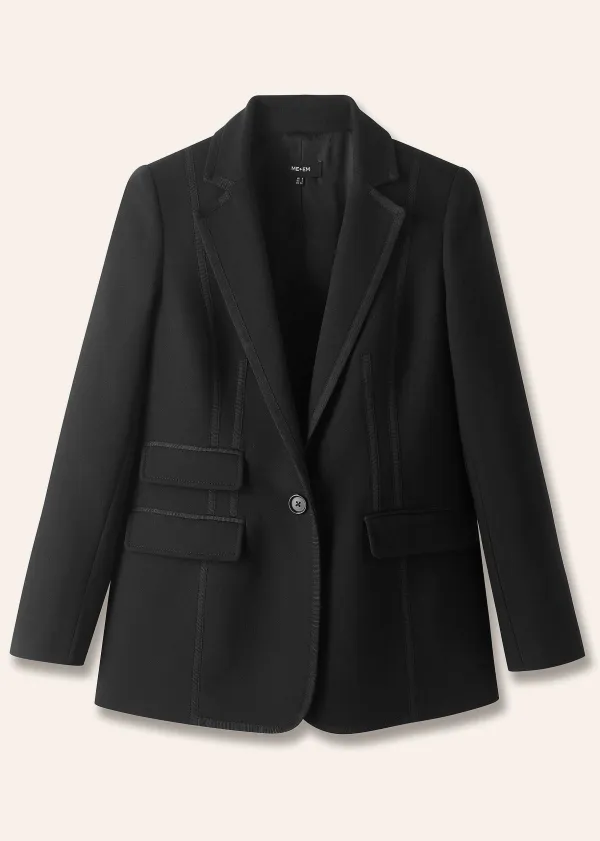 Online ME+EM Bracelet Sleeve Workwear Blazer Black