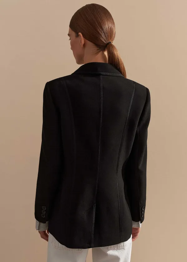 Online ME+EM Bracelet Sleeve Workwear Blazer Black