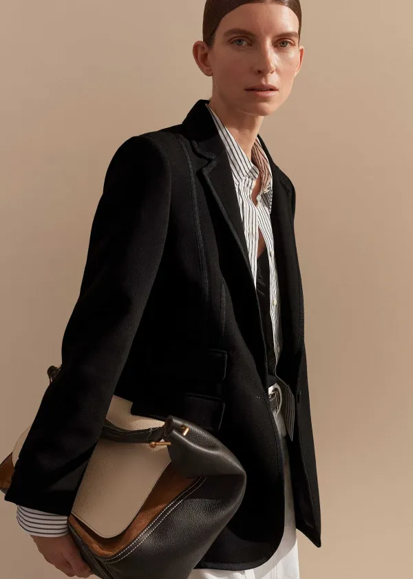 Online ME+EM Bracelet Sleeve Workwear Blazer Black