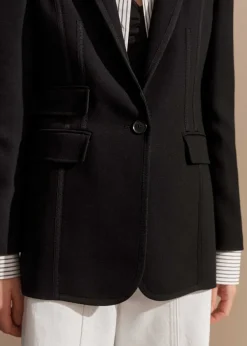 Online ME+EM Bracelet Sleeve Workwear Blazer Black