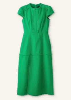 Hot ME+EM Cap Sleeve Midi Dress Spring Green