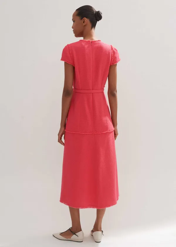 ME+EM Cap Sleeve Midi Dress