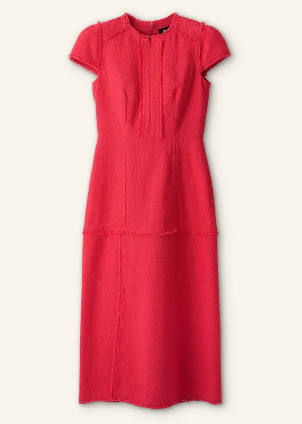 ME+EM Cap Sleeve Midi Dress