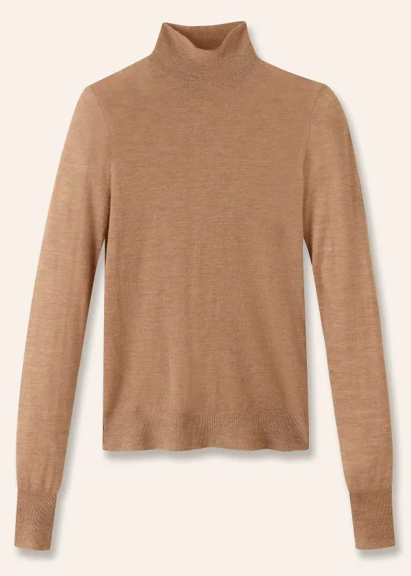 Sale ME+EM Cashmere Barely There Layering Jumper Camel