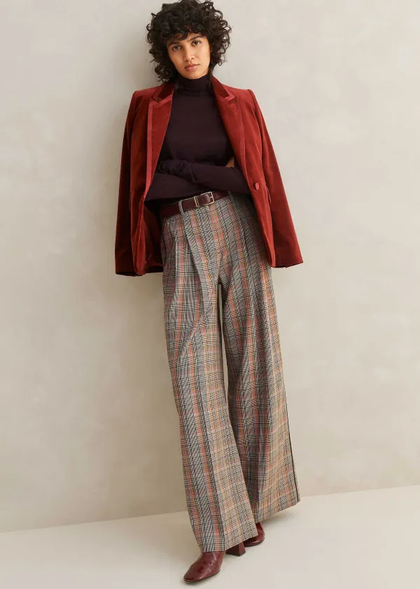 New ME+EM Cashmere Barely There Layering Jumper Deep Cabernet