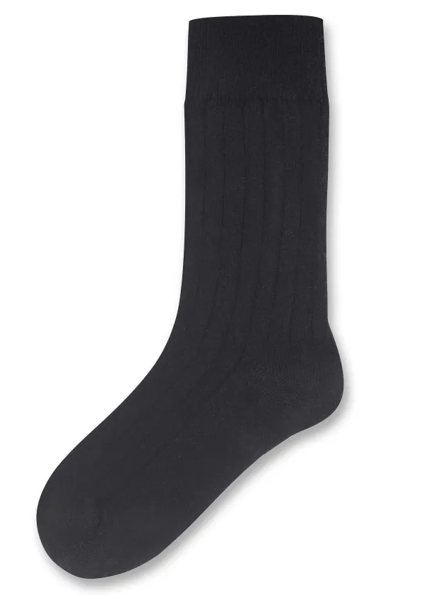 ME+EM Cashmere-Blend Socks Black