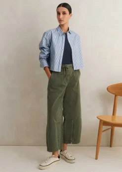Best ME+EM Casual Crop Trouser Light Khaki