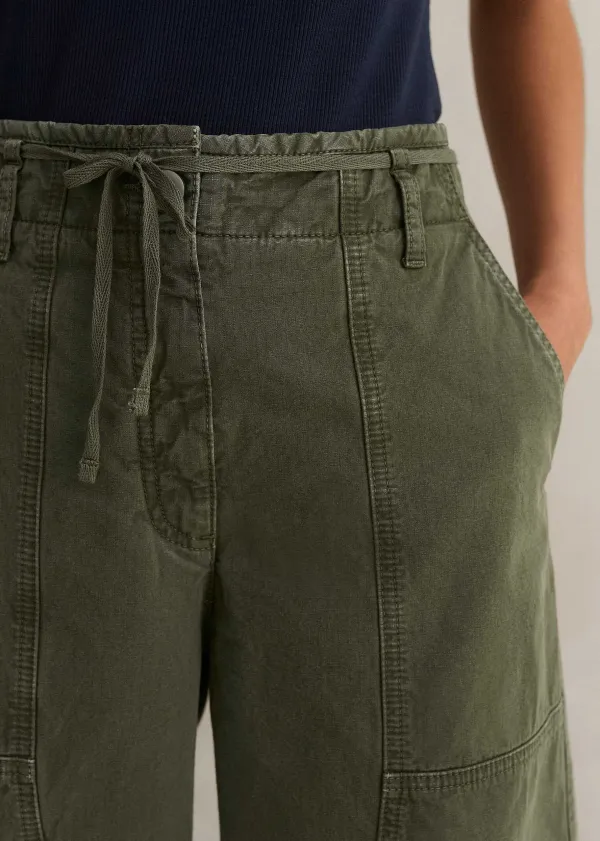 Best ME+EM Casual Crop Trouser Light Khaki