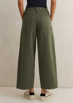 Best ME+EM Casual Crop Trouser Light Khaki