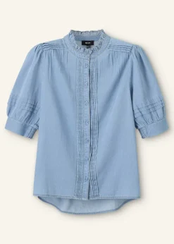 Best ME+EM Chambray Blouse Blue