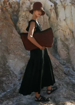 Best ME+EM Cheesecloth Maxi Dress Black