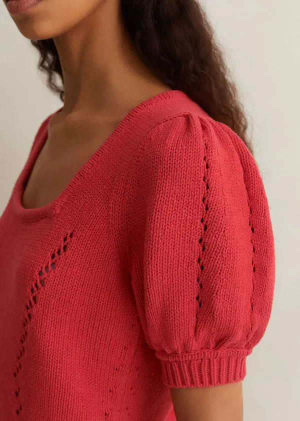 Hot ME+EM Chunky Cotton Fashioned Square Neck Tee