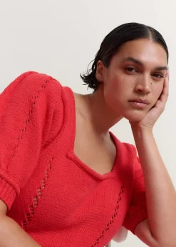 Hot ME+EM Chunky Cotton Fashioned Square Neck Tee