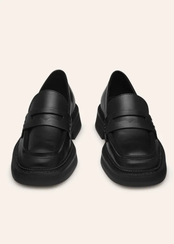 Best ME+EM Chunky Square Toe Loafer Black