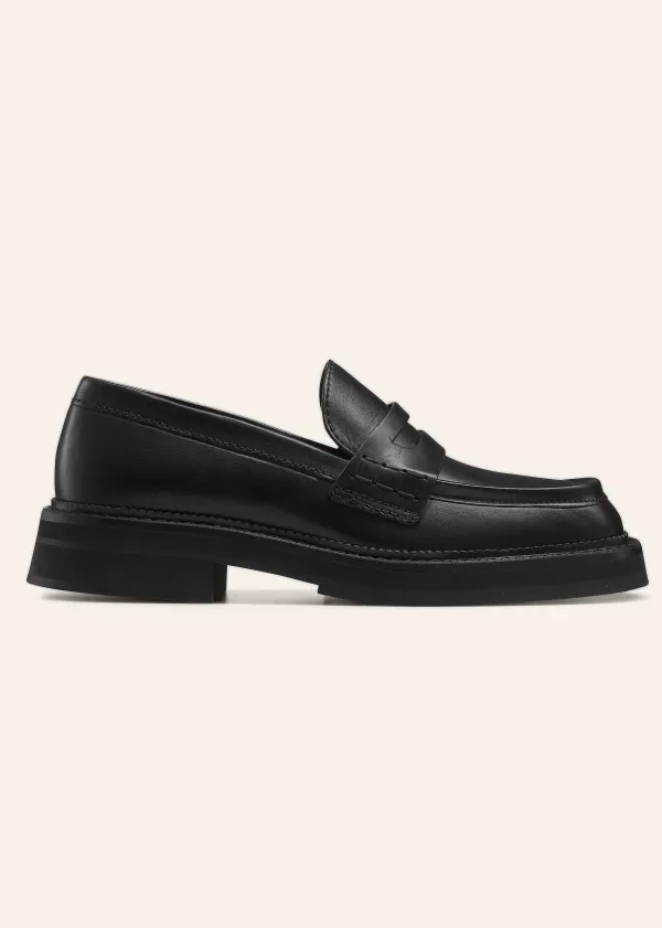 Best ME+EM Chunky Square Toe Loafer Black