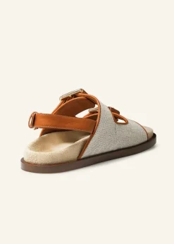 ME+EM Classic Footbed Sandal Tan