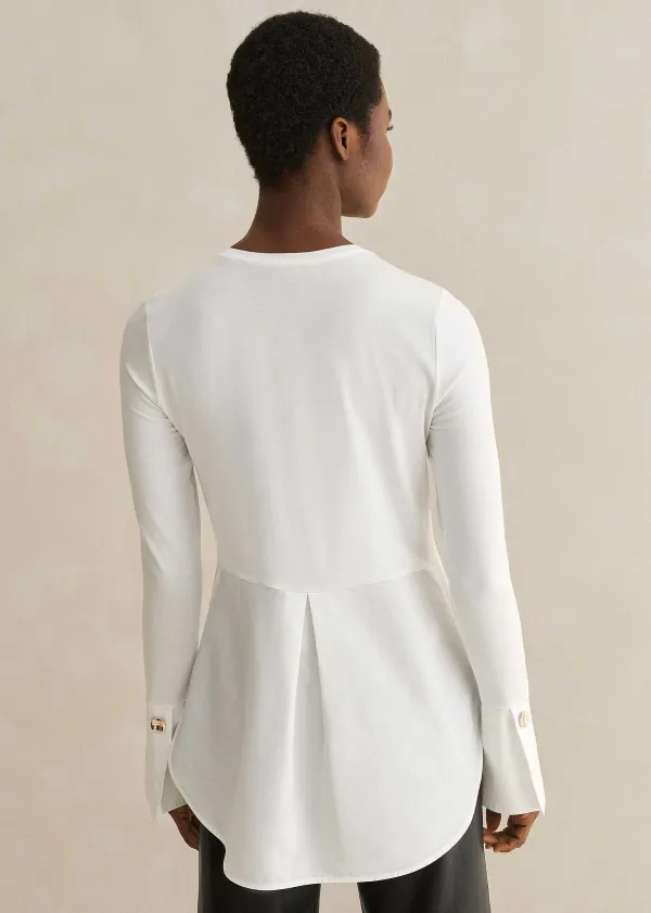 Outlet ME+EM Classic Layering Shirt Fresh White