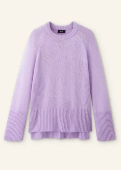 Outlet ME+EM Cloud-Soft Merino Cashmere Silk Jumper Lupin Lilac