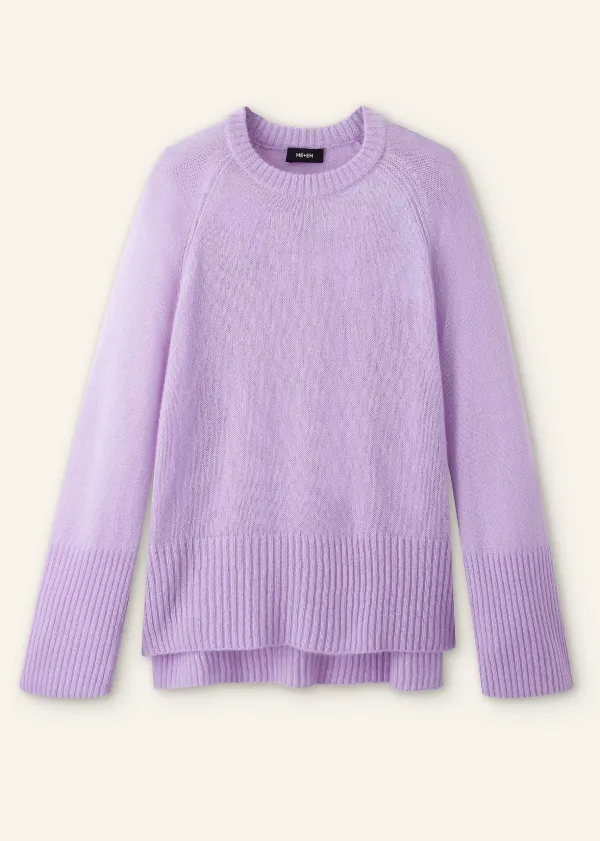 Outlet ME+EM Cloud-Soft Merino Cashmere Silk Jumper Lupin Lilac
