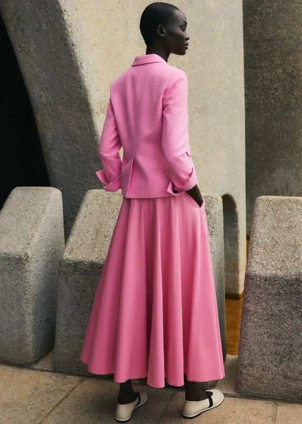 New ME+EM Contour Jacket + Skirt Co-Ord Pink