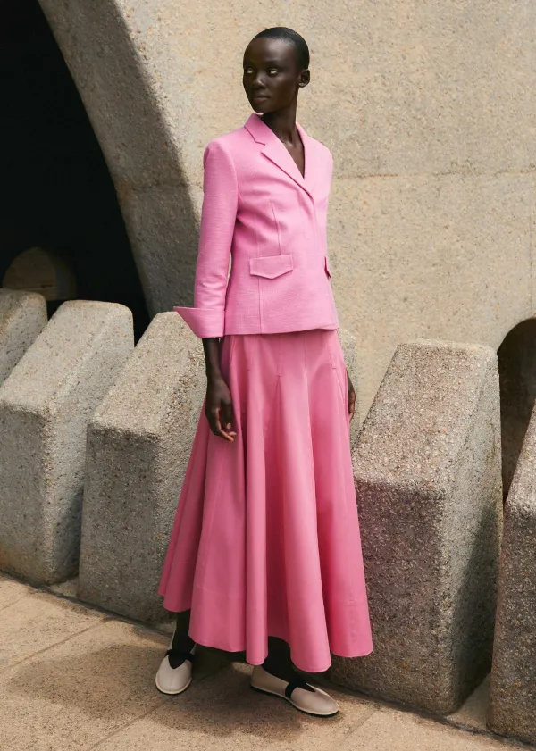 New ME+EM Contour Jacket + Skirt Co-Ord Pink