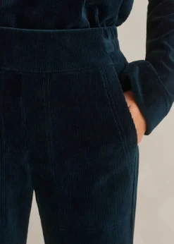 Clearance ME+EM Cord Velour Jogger Ink Blue