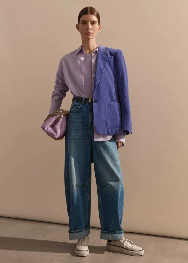 Outlet ME+EM Corduroy Boyfriend Blazer Winter Lilac