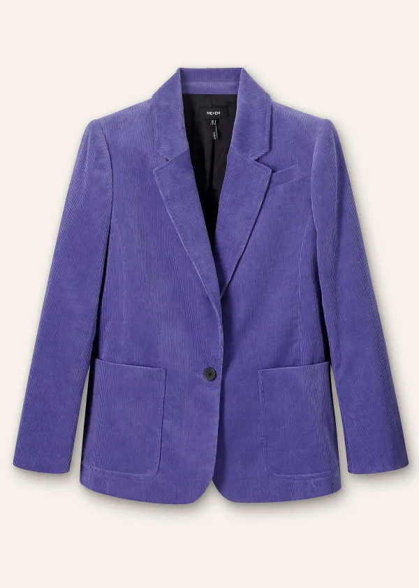Outlet ME+EM Corduroy Boyfriend Blazer Winter Lilac