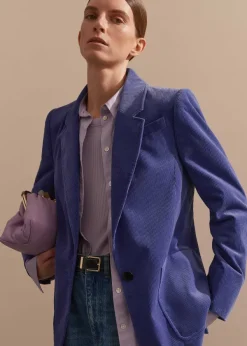 Outlet ME+EM Corduroy Boyfriend Blazer Winter Lilac