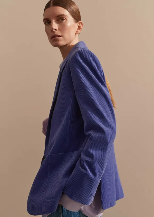 Outlet ME+EM Corduroy Boyfriend Blazer Winter Lilac