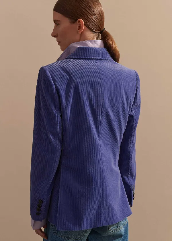 Outlet ME+EM Corduroy Boyfriend Blazer Winter Lilac