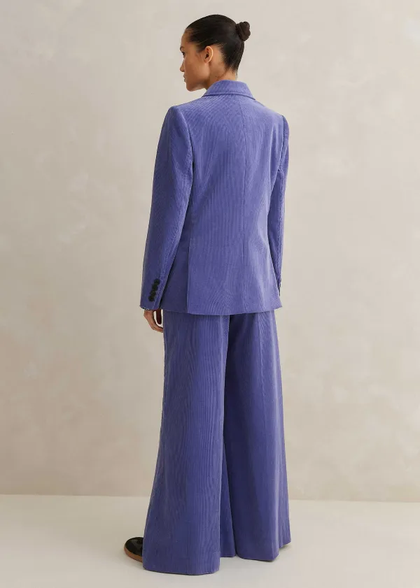 Discount ME+EM Corduroy Pant Suit Purple