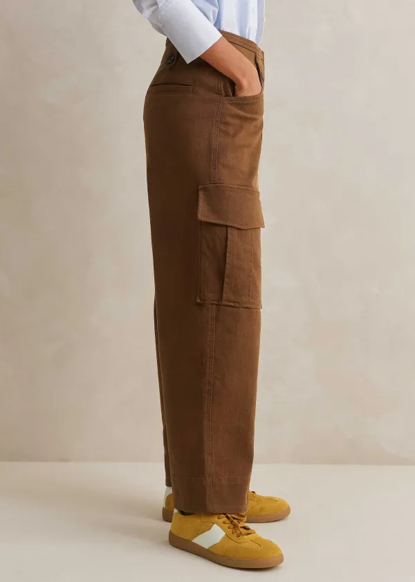 ME+EM Cotton Cargo Trouser Tan