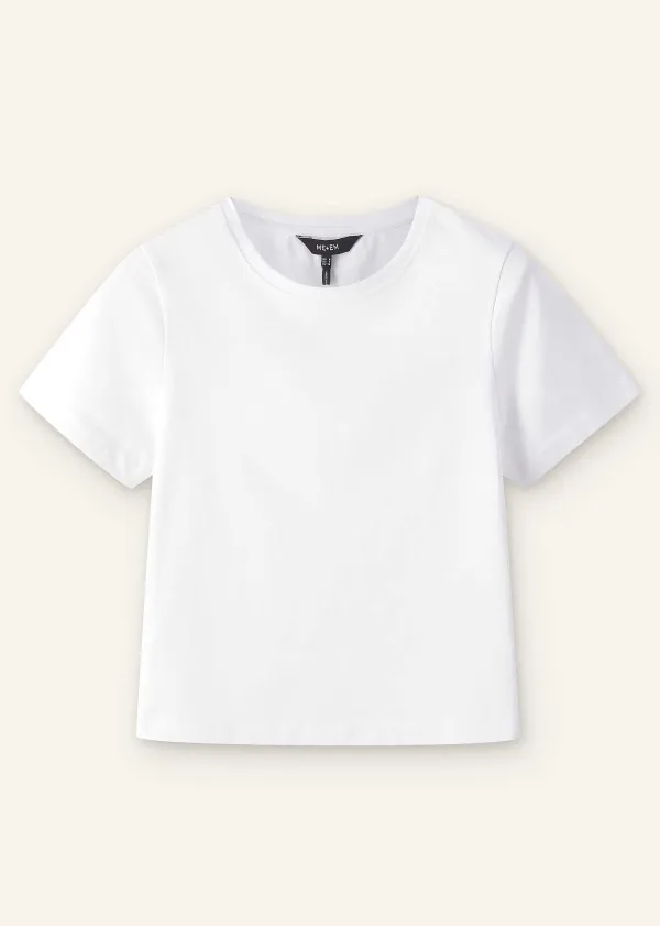 Best ME+EM Cotton Crop Tee Bright White